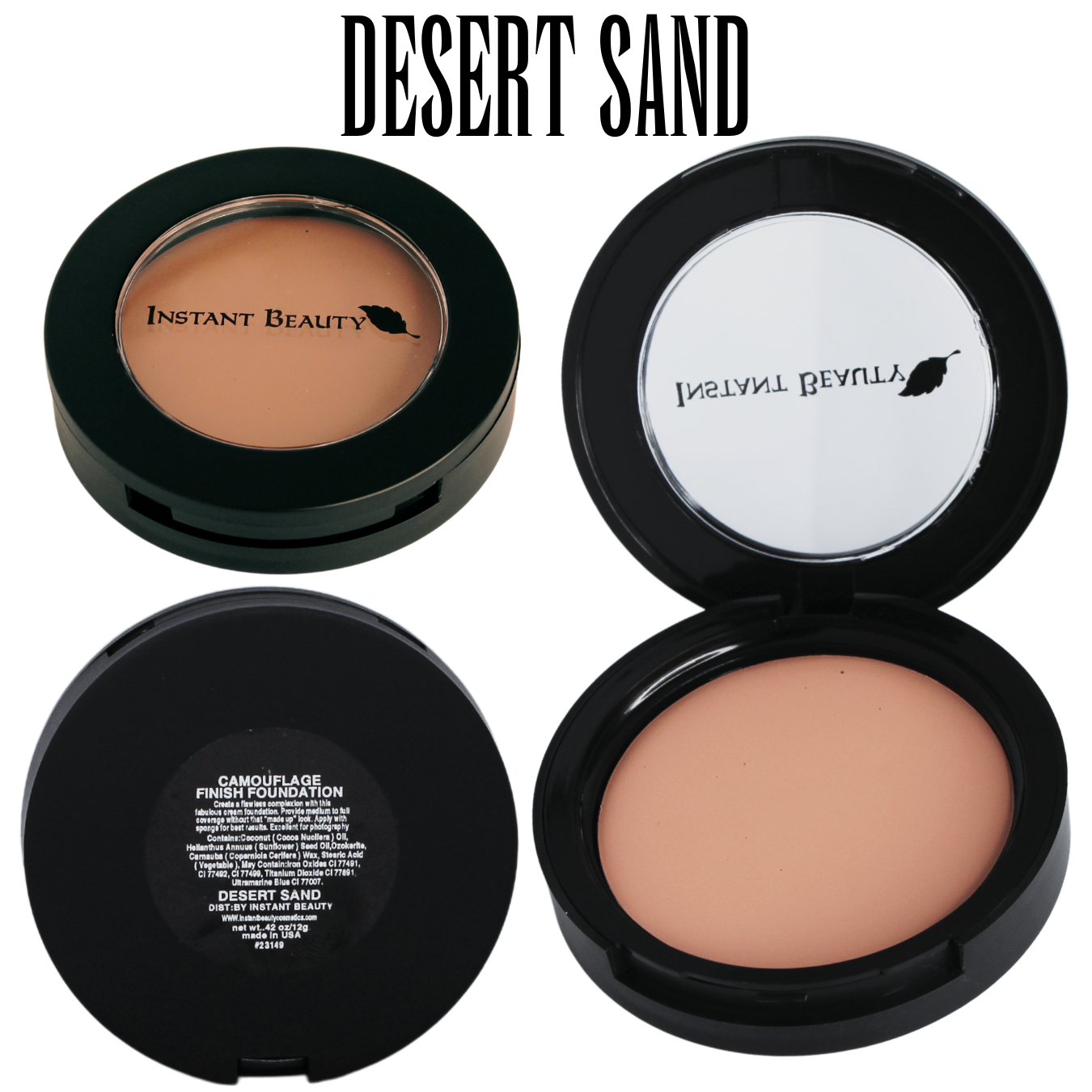 Waterproof Organic Camouflage Finish Foundation (Powder-Cream) with Elastin - Image 10