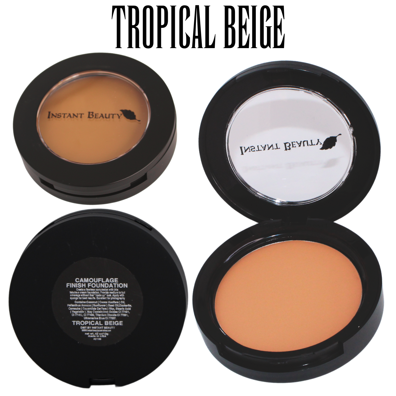 Waterproof Organic Camouflage Finish Foundation (Powder-Cream) with Elastin - Image 12