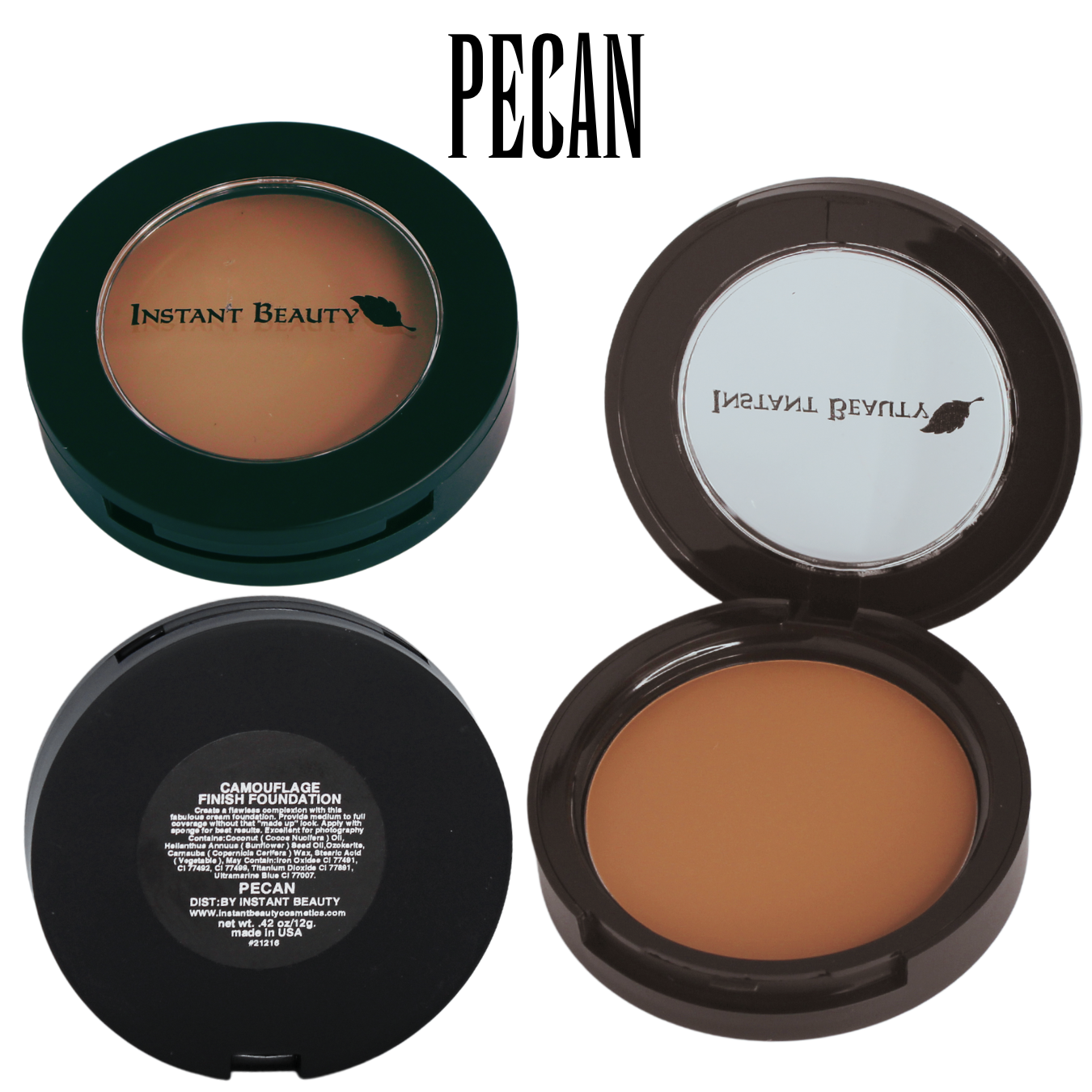 Waterproof Organic Camouflage Finish Foundation (Powder-Cream) with Elastin - Image 14