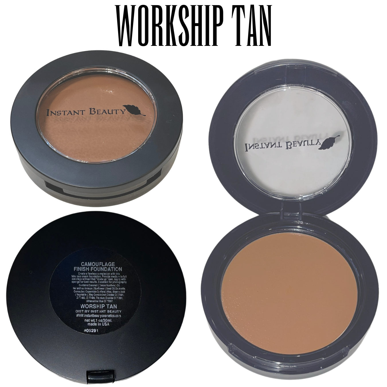 Waterproof Organic Camouflage Finish Foundation (Powder-Cream) with Elastin - Image 16