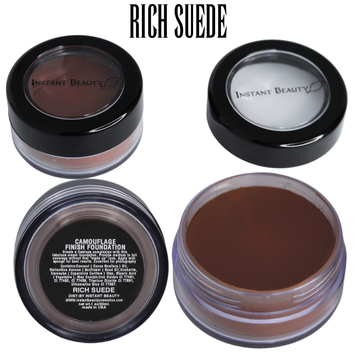 Waterproof Organic Camouflage Finish Foundation (Powder-Cream) with Elastin - Image 20